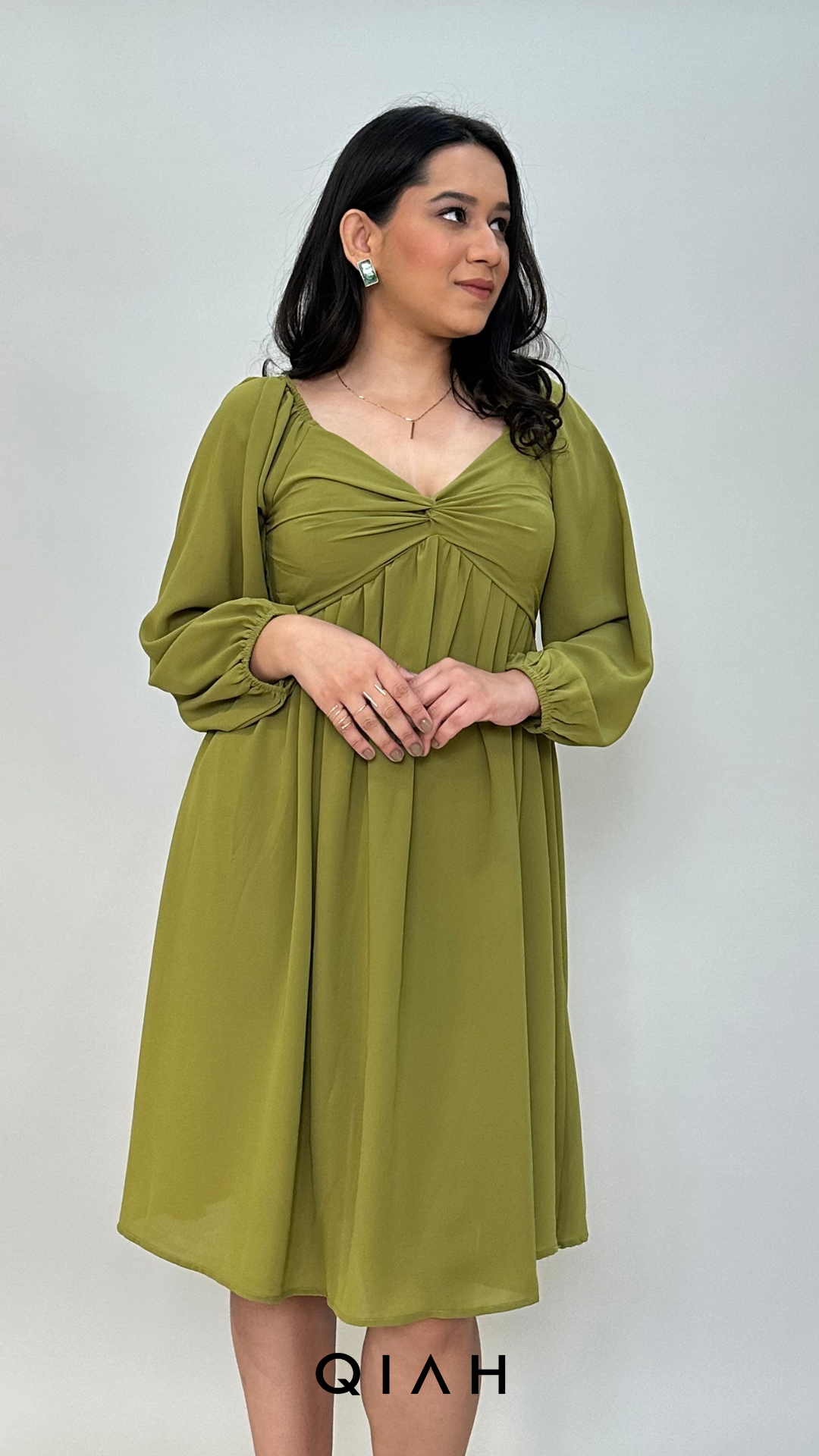 Olive store green sundress