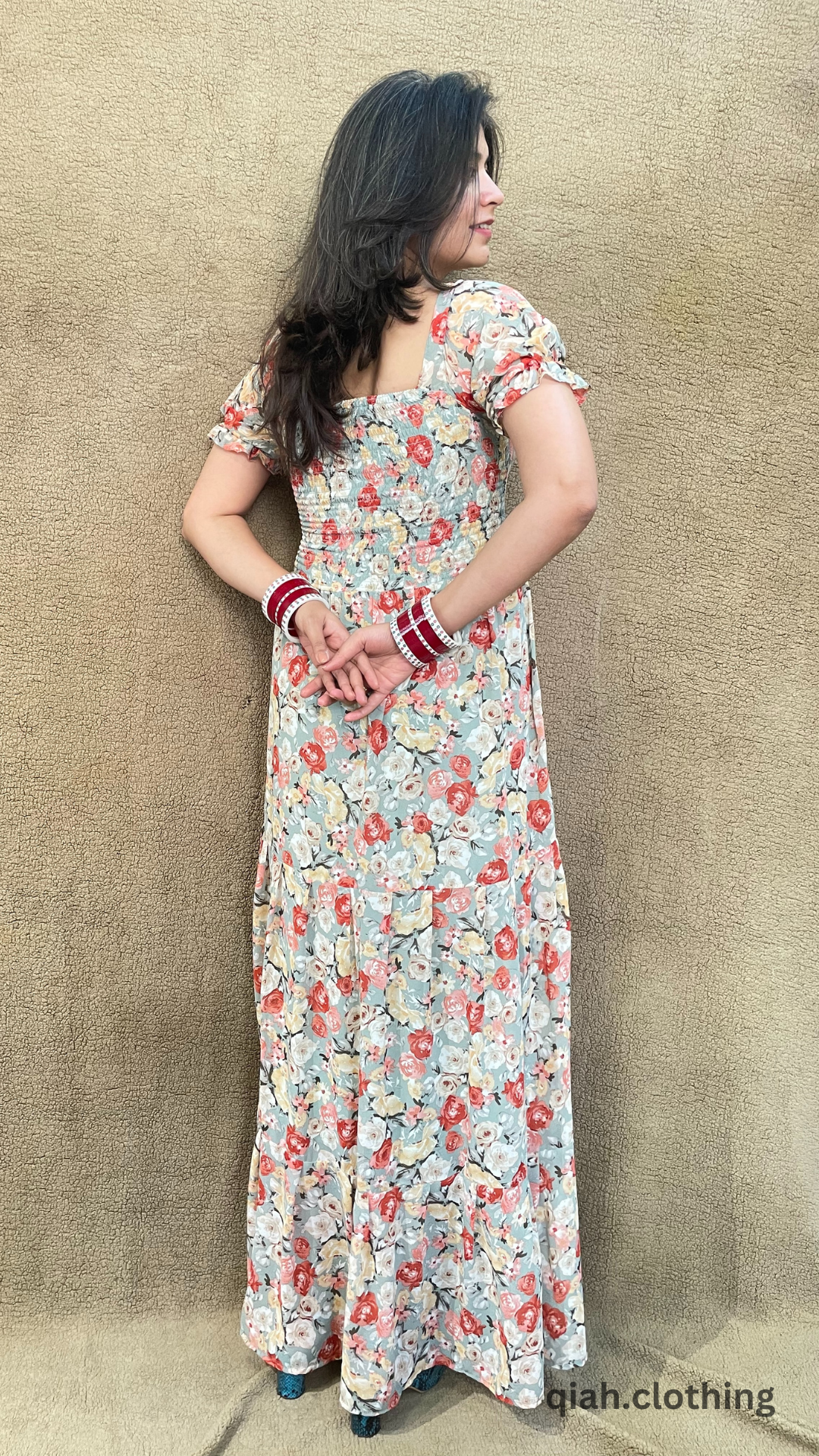 Buy IN LOVE WITH FLORAL WHITE MAXI DRESS for Women Online in India